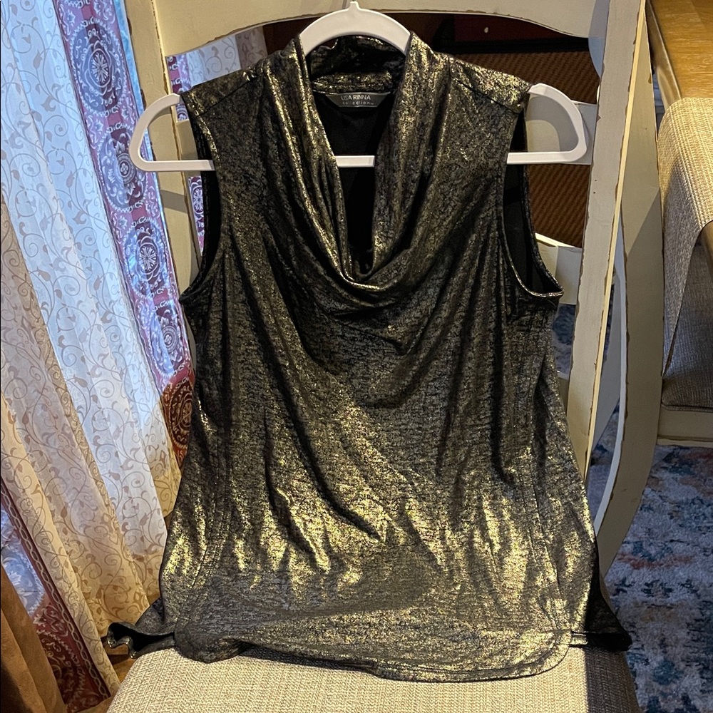 Lisa Rinna cowl neck top